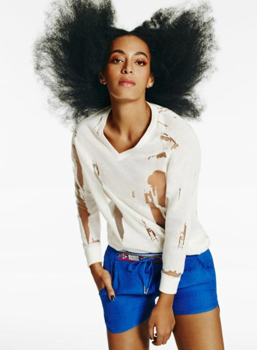 Solange Knowles modellar för Eleven Paris. Solange Knowles modellar för Eleven Paris.